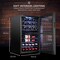 Ivation 43-Bottle Wine Cooler, Dual Zone Compact Freestanding Wine Fridge with Lock